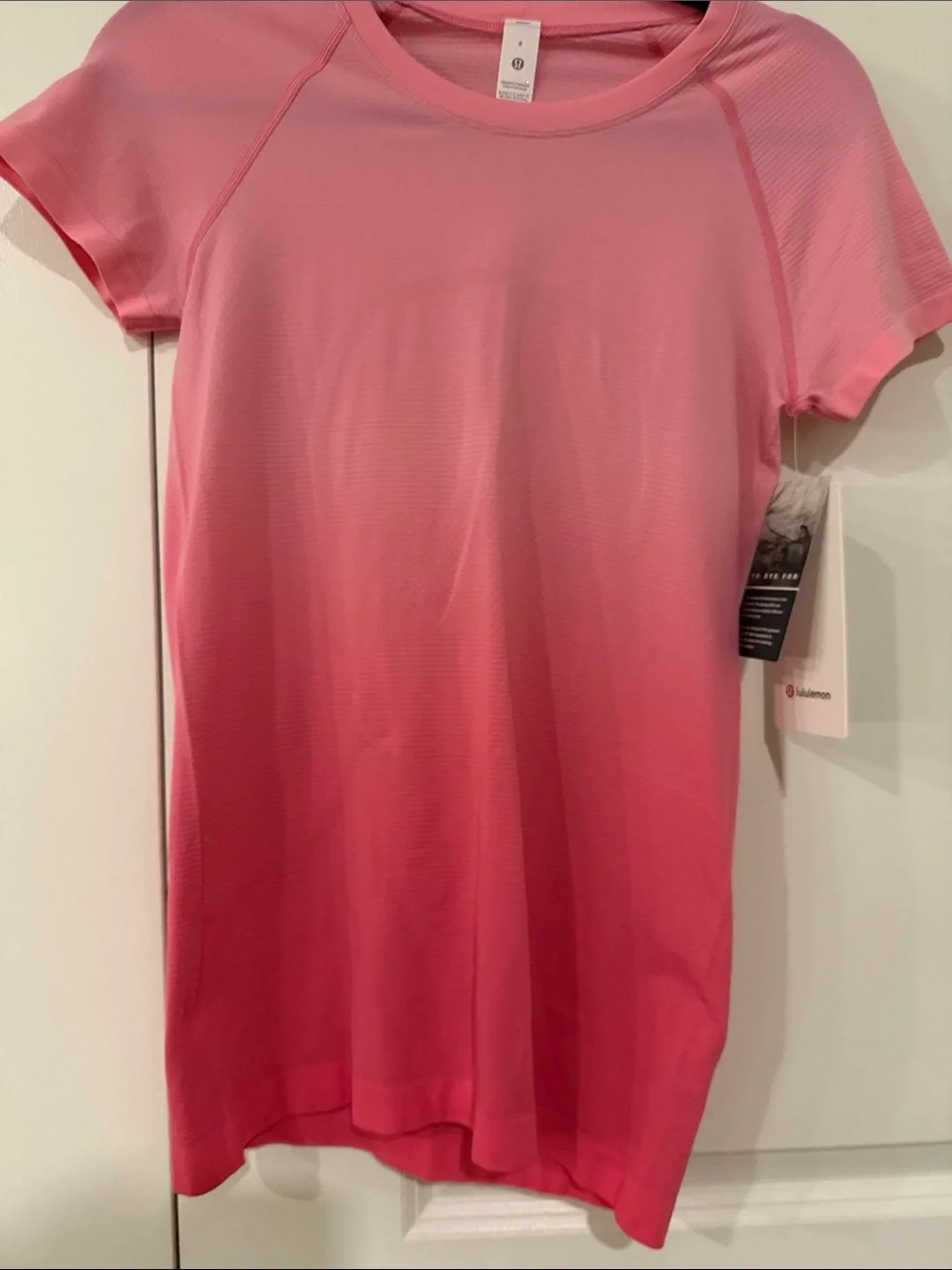 NWT lululemon athletica Pink Ombre Short-Sleeve Performance Tee